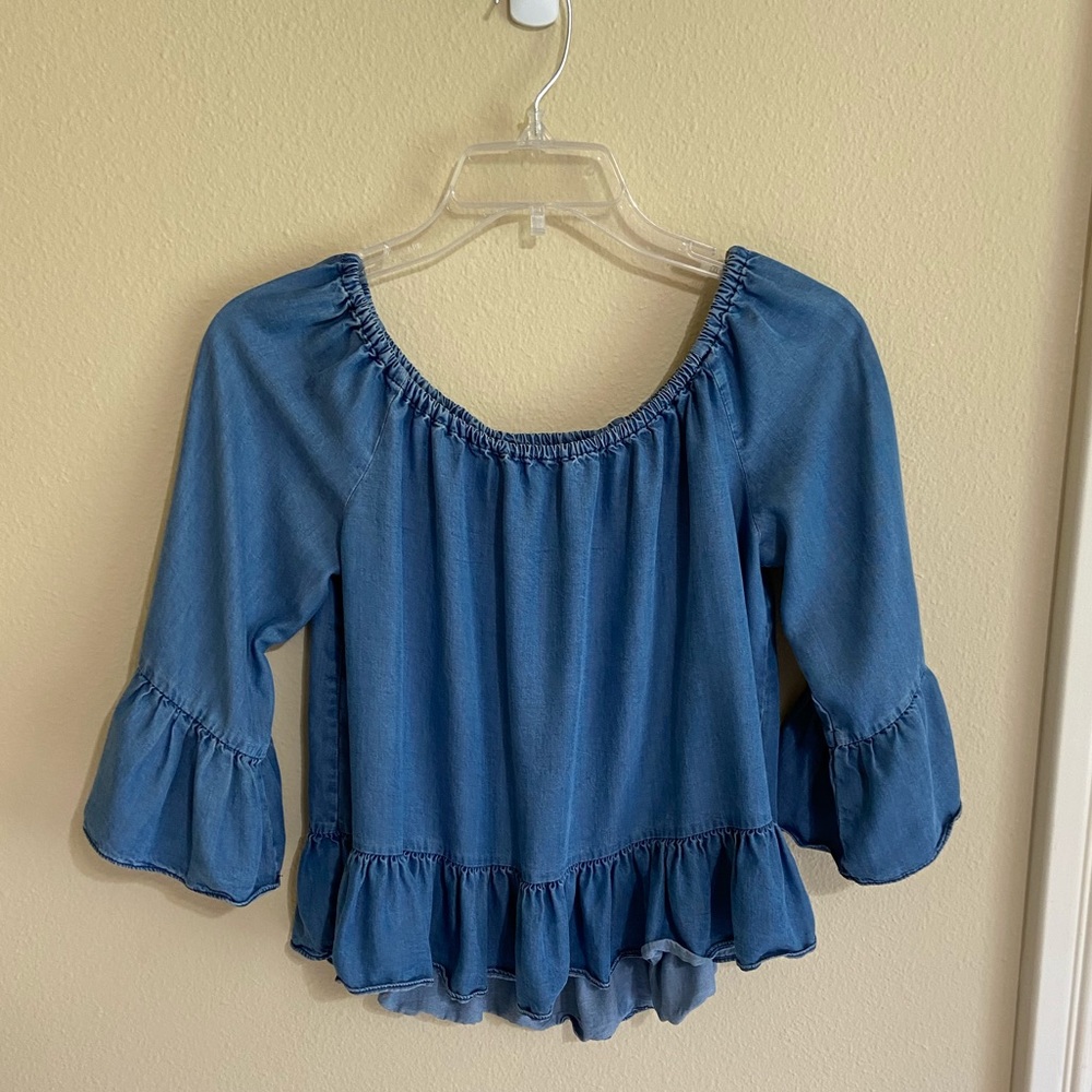 Zara Denim Top/ Size small